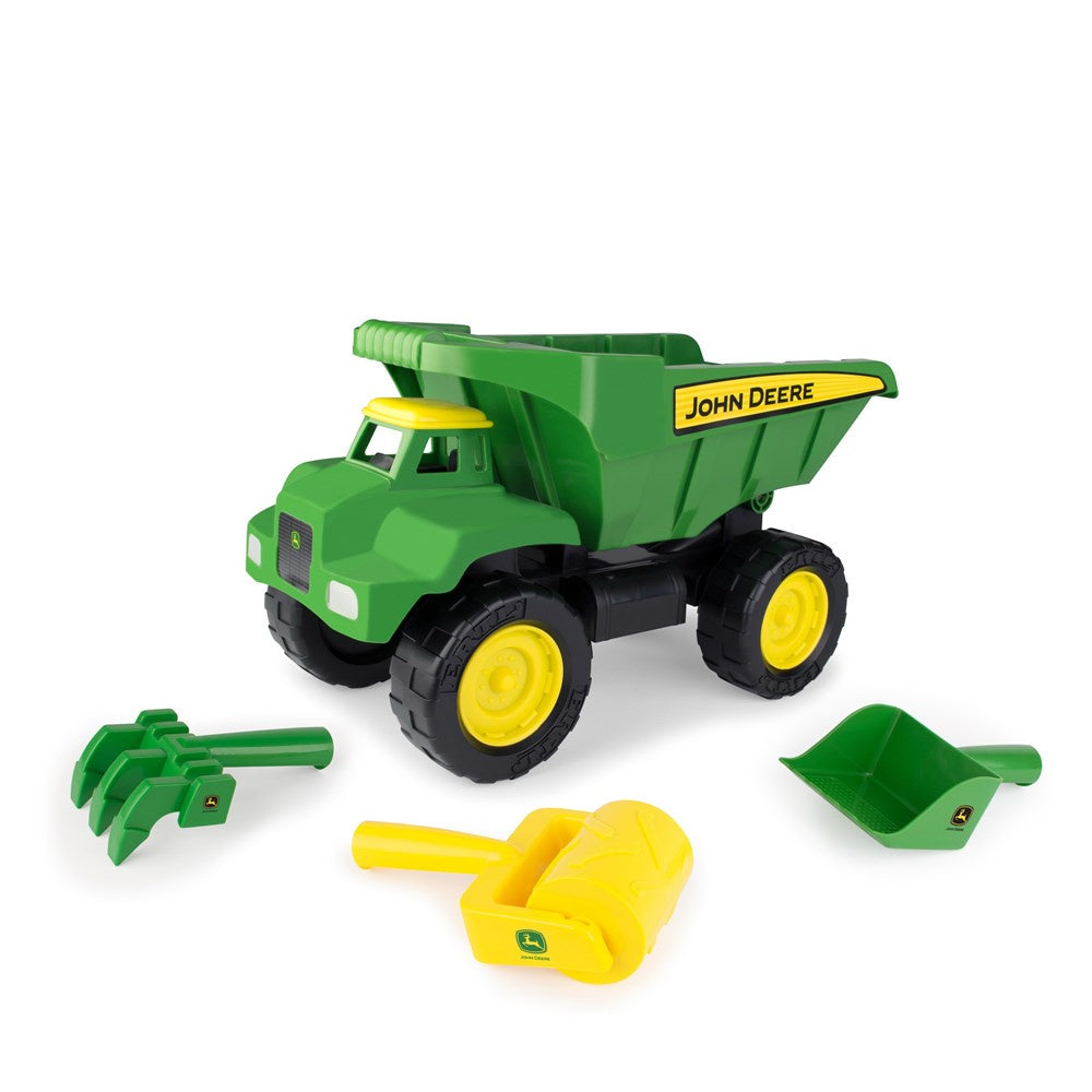 John Deere 38cm Big Scoop Dump Truck with Sand Tools 46510