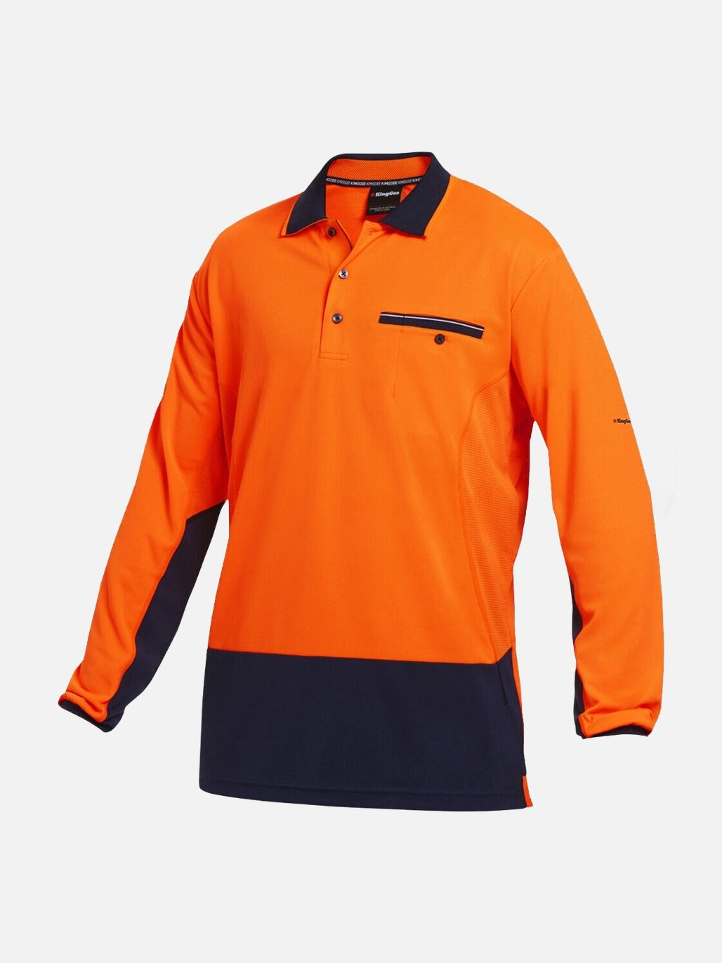 KING GEE WORKCOOL 2 Hi-Vis Long Sleeve Polo K54840