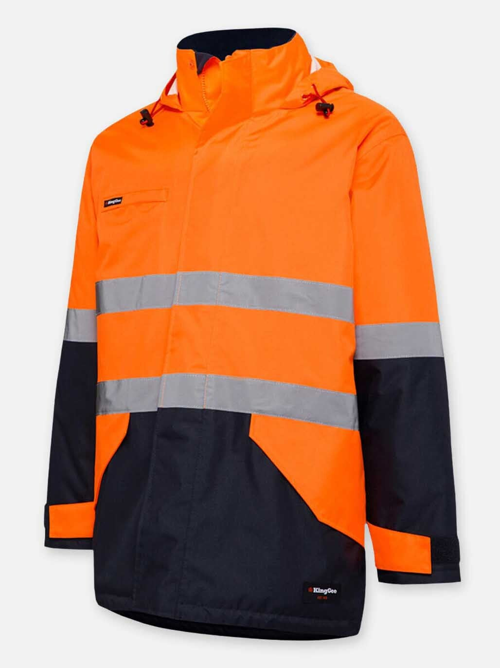 KING GEE Hi Vis Reflective Waterproof Insulated Jacket K55010