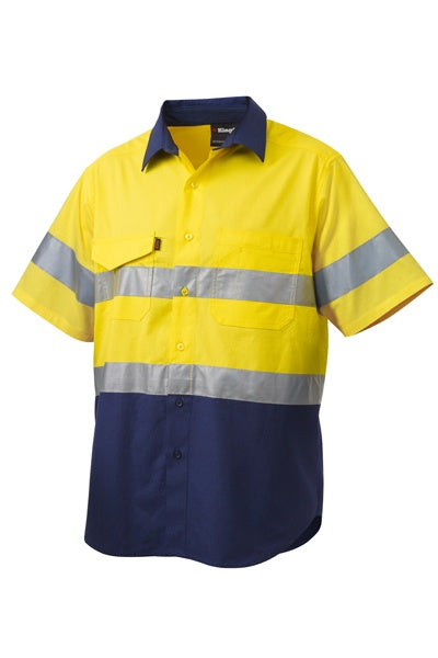 KING GEE Workcool 2 Reflective Spliced Short Sleeve Shirt K54885